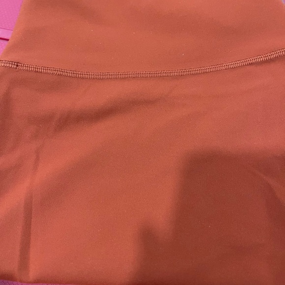 Lululemon Orange leggings, inseam 23-24, wide band at top , super soft. - Picture 6 of 8